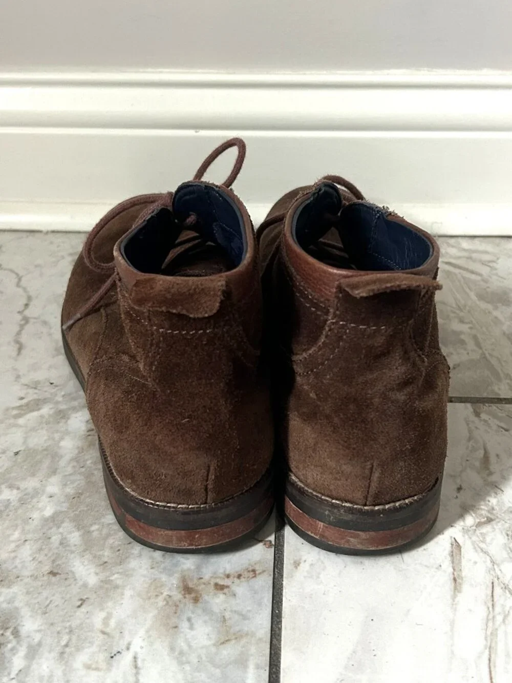 Cole Haan Ogden Stitch Chukka II Mens 10M Brown Suede Desert Boots C26393
